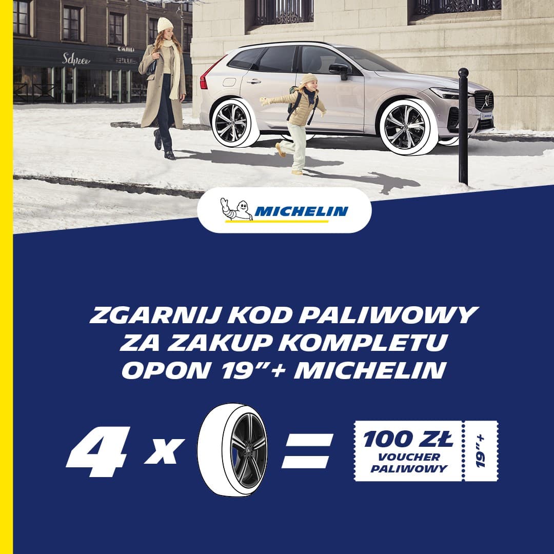 Odbierz 100 zł za<nbsp/>zakup nowych opon MICHELIN!