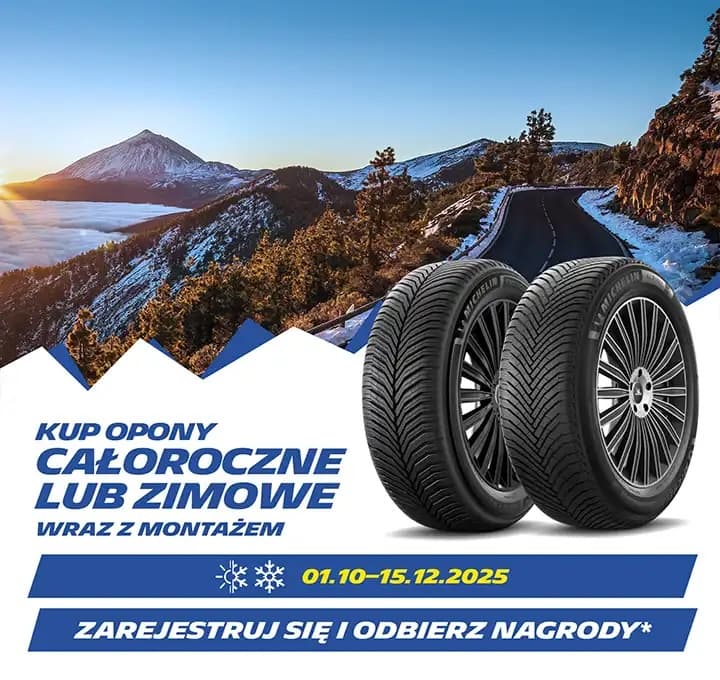 Kupiłeś opony?<br/>
Zarejestruj zakup i odbierz nagrodę!